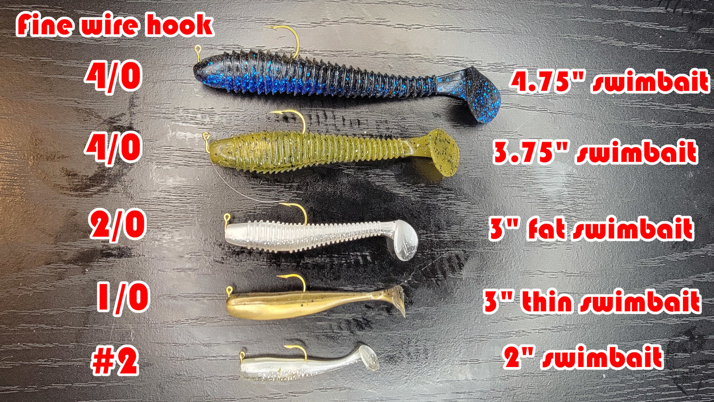 Belly weighted Swimbait Hook