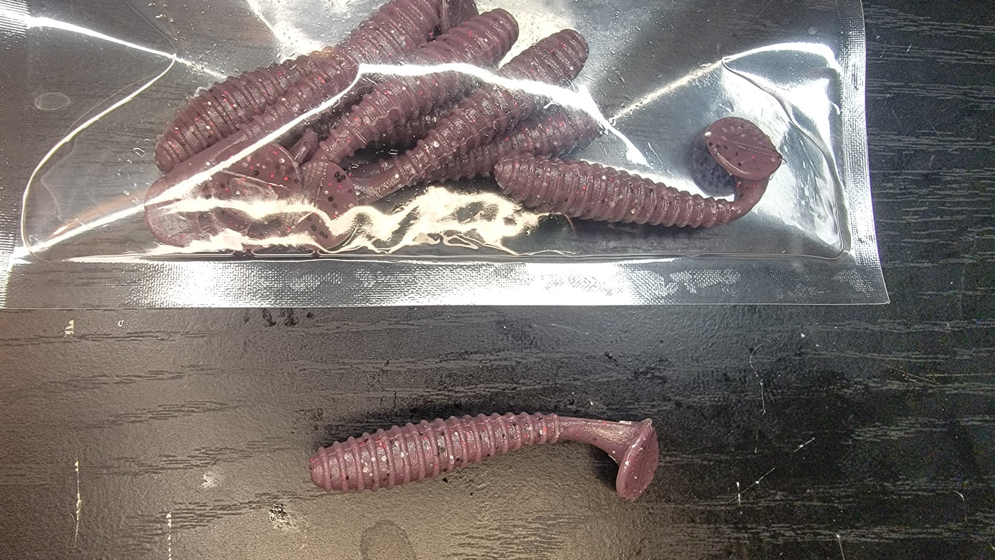 Ribbed Paddletail swimbait