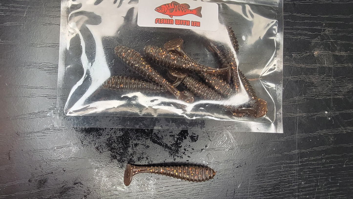 Ribbed Paddletail swimbait