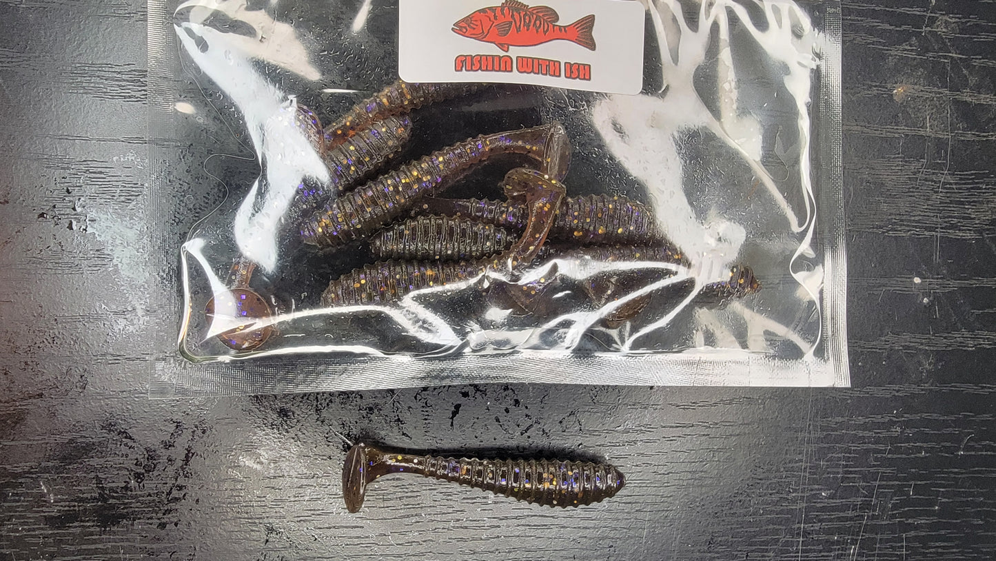 Ribbed Paddletail swimbait